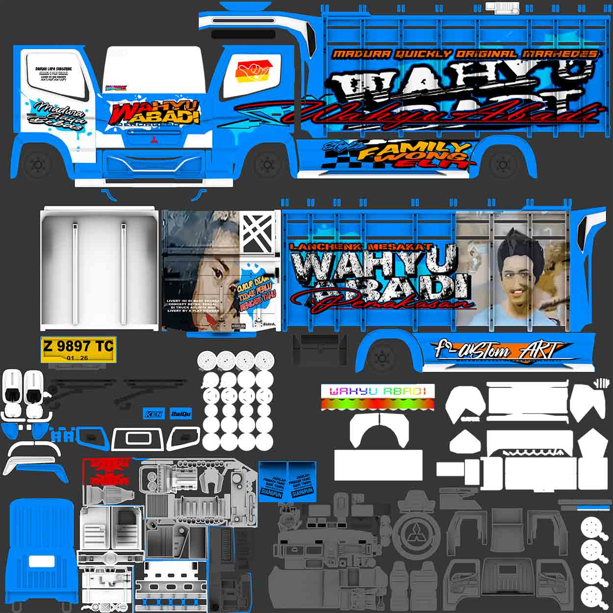 livery truk wahyu abadi bussid