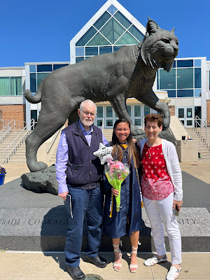 Larry, Alana and Lynne celebrate Graduation Day.