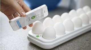  Egg Minder wirelessly connects to your mobile device to track the number of eggs 