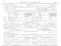 Fred Johnson - Nellie White marriage license