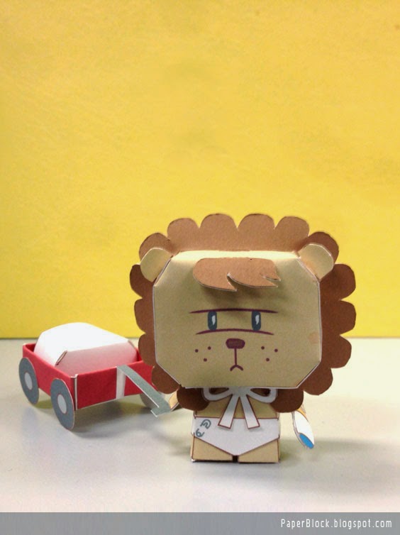 WoWo go Roar Paper Toy