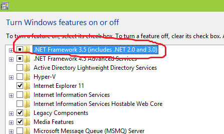 Cara Install Net Framework 3.5 (Included 2.0 and 3.0) di ...