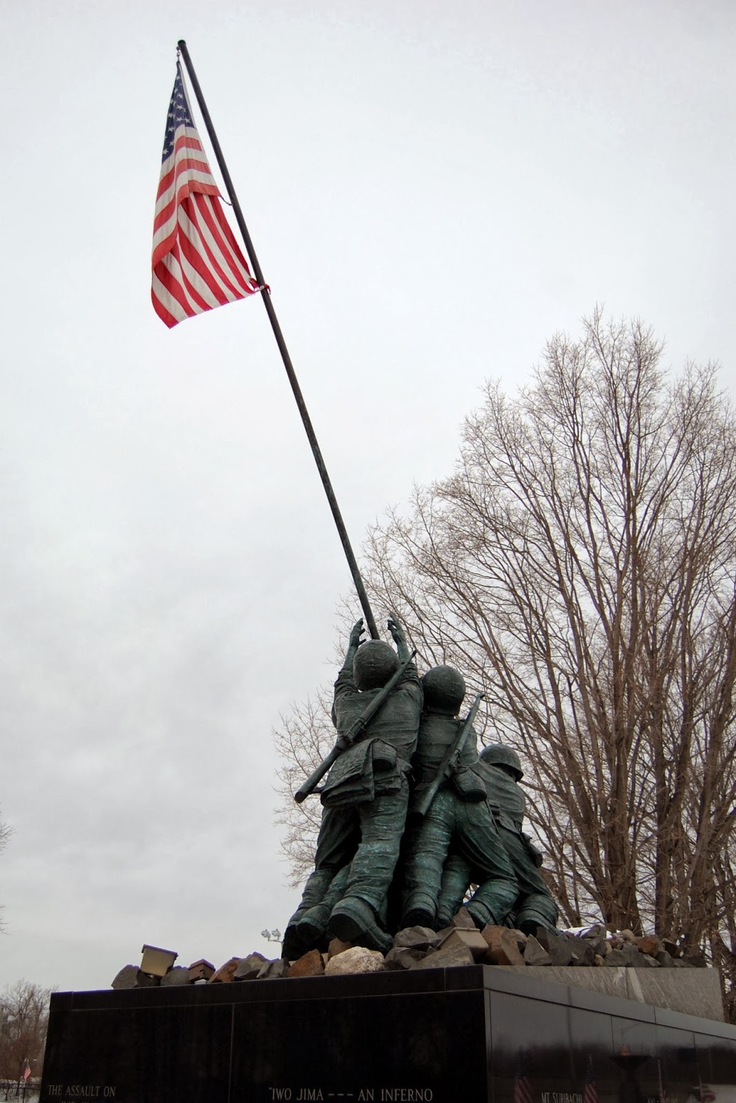 National Iwo Jima Memorial, CT - looking from the rear