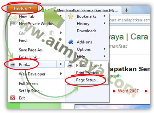 Sesekali kita membutuhkan pencetakan atau print website yang sedang kita buka Cara Print Website Tanpa Header di Mozilla Firefox