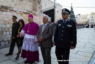 Parade Natal warga Arab di Betlehem Palestina