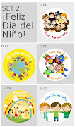 SET 2: Feliz Día del Niño. 5 diseños de galletas diferentes, entre los que . (dia del niã±o feliz dia)