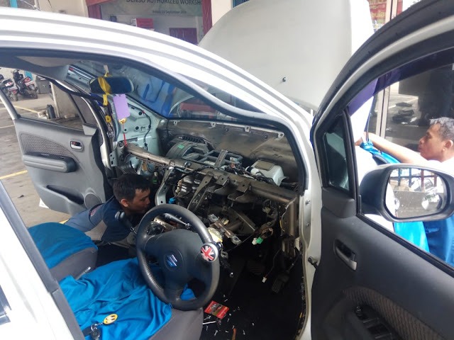 Service AC Suzuki Splash (Ganti Evaporator)