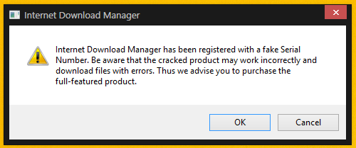 Cara Menghilangkan Pop up "IDM Has Been Registered with A Fake Serial Number"