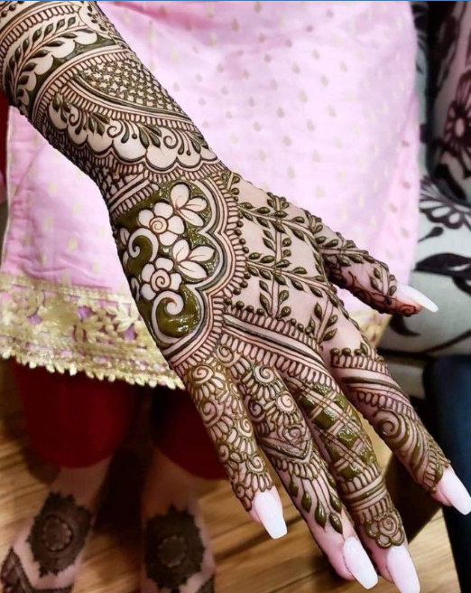 Rajasthani Mehandi Designs for wedding ceremony activities