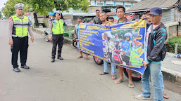 Satlantas Polres Indramayu Gelar Dikmas Lantas di Bunderan Kijang