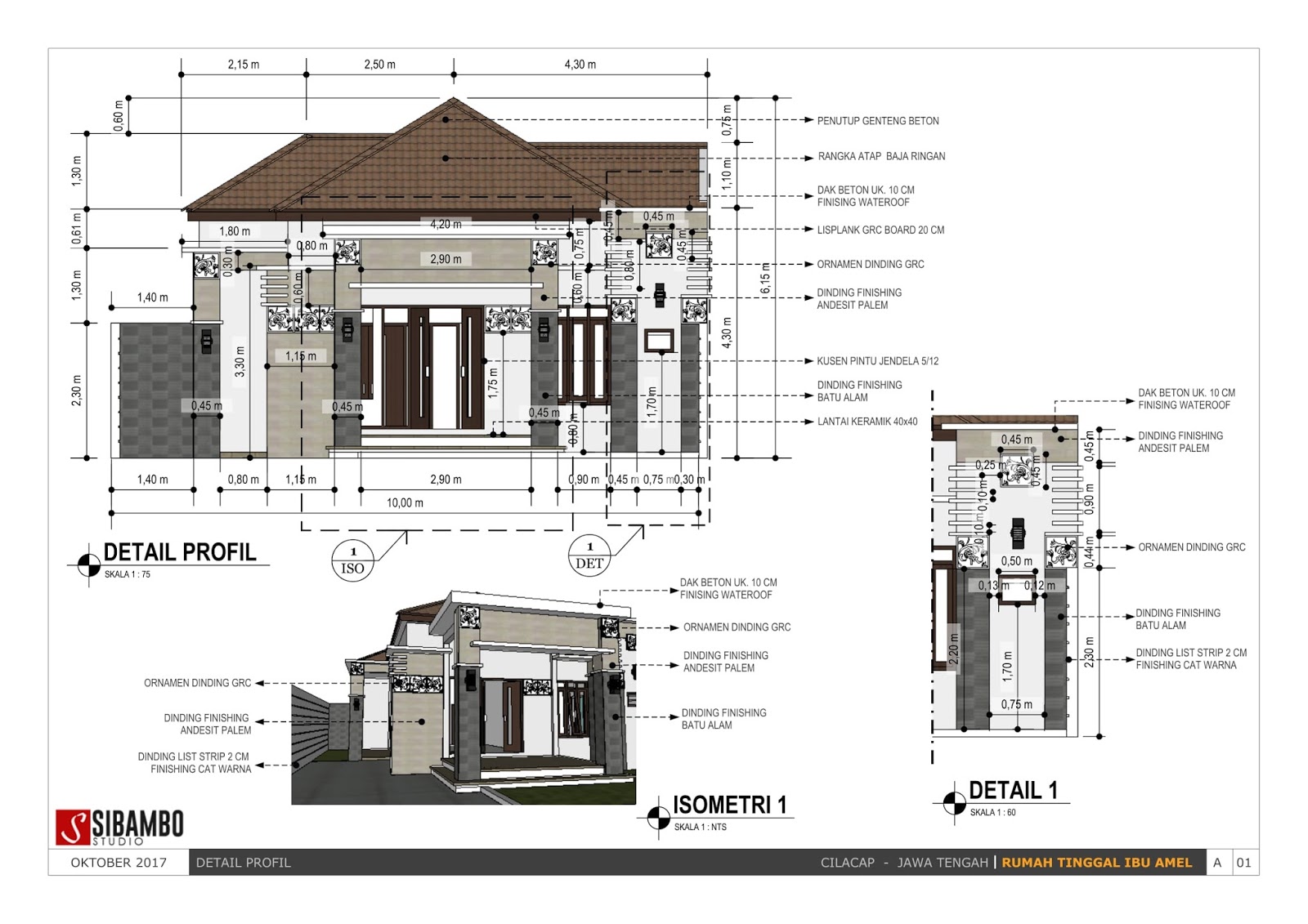Desain Rumah Minimalis Sederhana Satu Lantai 10 X 30 M Yang Tampil