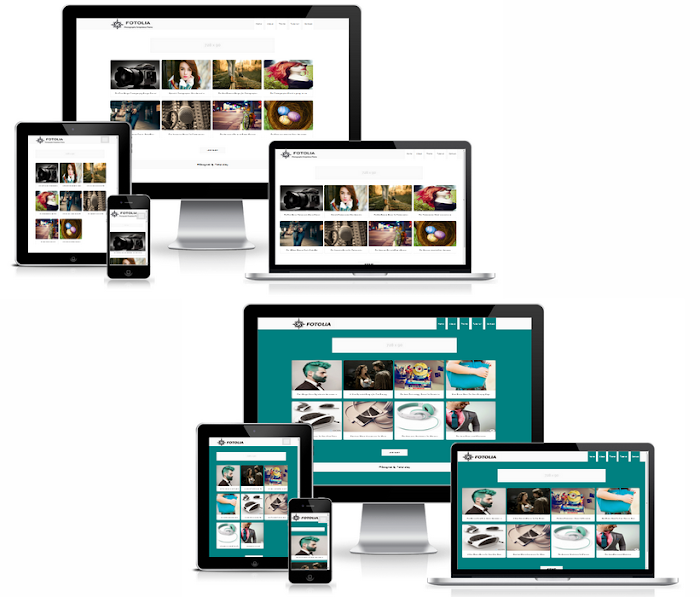 Fotolia 2 in 1 responsive Blogger Template