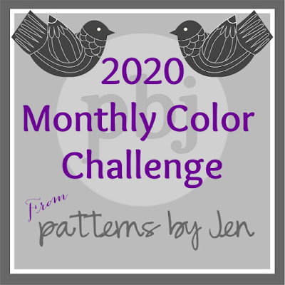 2020 monthly color challenge button