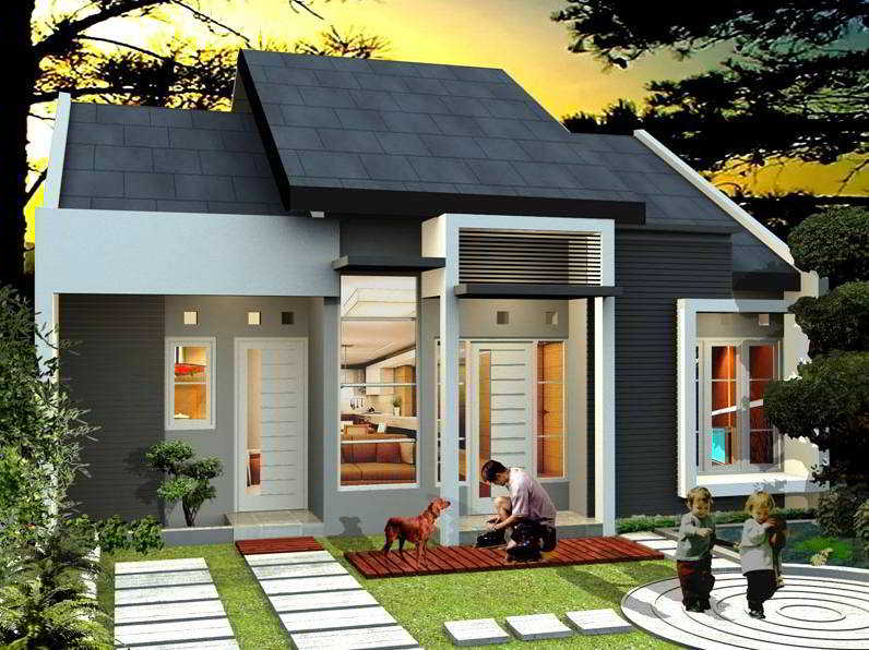 ツ 52+ desain rumah minimalis tampak depan 1 lantai modern 