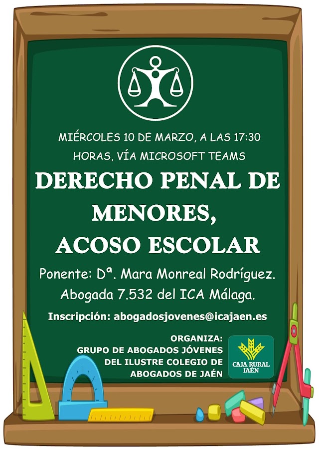 Ponencia, Derecho Penal de Menores, Acoso Escolar