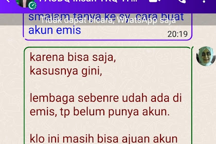 lembaga tidak bisa masuk emis