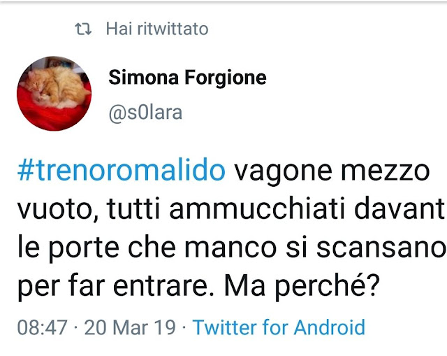 Situazione Trasporto Pubblico Roma mercoledì 20 marzo