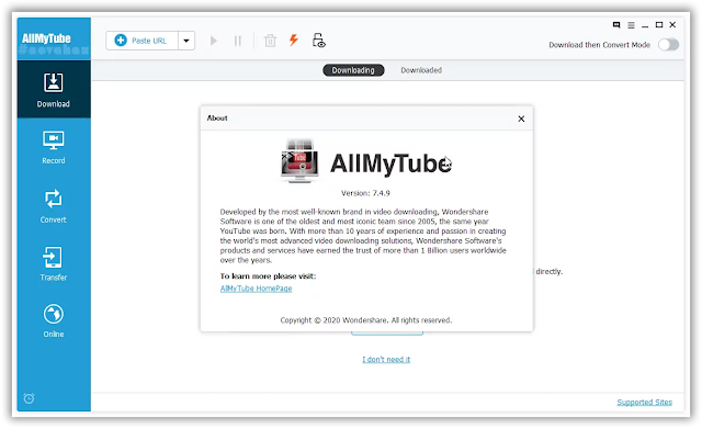 wondershare allmytube licensed email and registration code