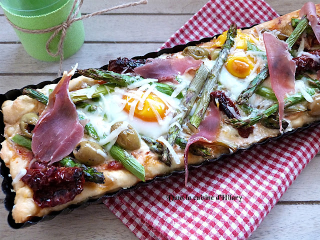 Pizza printannière qui se prend pour une tarte