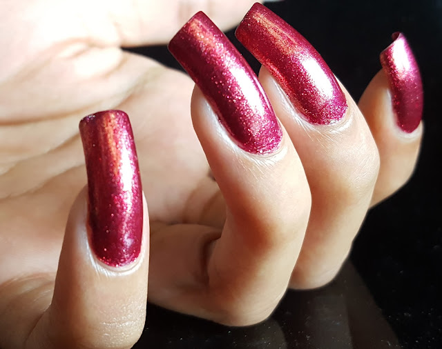 Jaquline USA One Stroke Premium Nail Enamel - Heat Wave J16 Swatch & Review