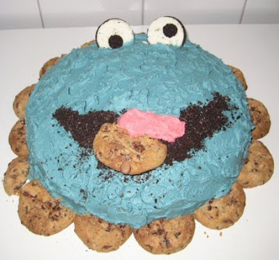cookie monster cake. Cookie Monster