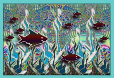 psychedelic art by gvan42 - Gregory Vanderlaan - Magic Mushroom Visions - Cosmic Eye Candy