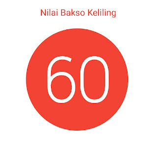 nilai bakso keliling