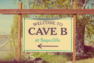 Cave B at Sagecliffe sign