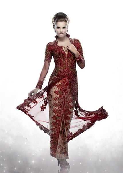 contoh desain model baju kebaya untuk prosesi lamaran dan akad nikah terbaru 2016/2017