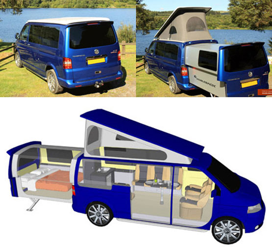 VIDEO VW Doubleback Camping Van