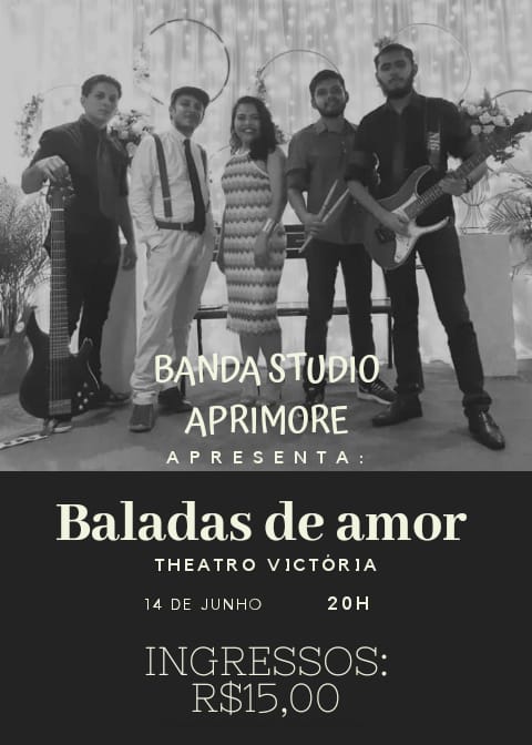 Show “ Baladas de Amor “ no Theatro Victória nesta sexta-feira