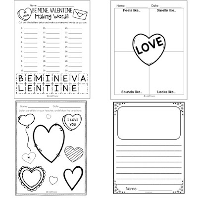 Winter themed activities and printables for February