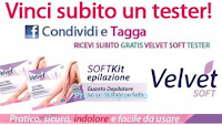 Logo Ricevi e vinci gratis 1.000 Kit Velvet Soft o Velvet Men: solo per le più veloci !