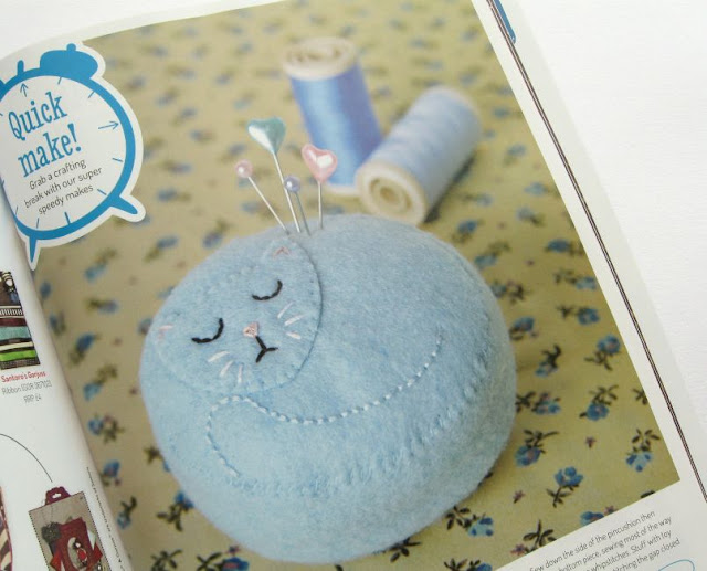 http://bugsandfishes.blogspot.co.uk/2014/08/rag-doll-cat-pincushion-for-docrafts.html