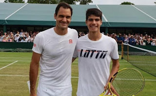 Roger Federer y Carlos Alcaraz