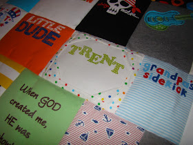 Dr. Seuss themed baby clothes quilt