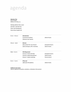 Download Meeting agenda templates, models, Word