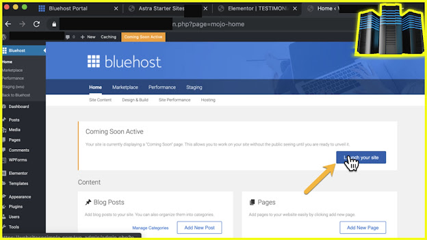 The Best Web Hosting Bluehost With Benefist For a Year FREE Domain And FREE SSL Certificate Included