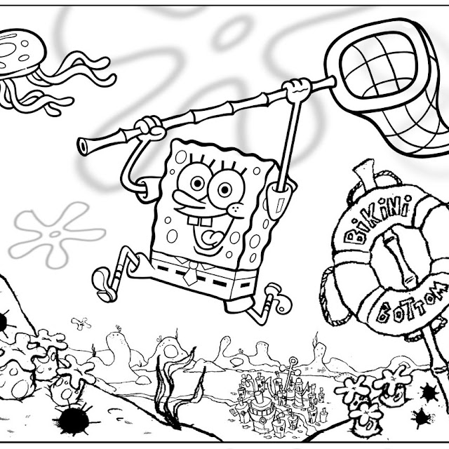  SpongeBob  Coloring Activites Printable