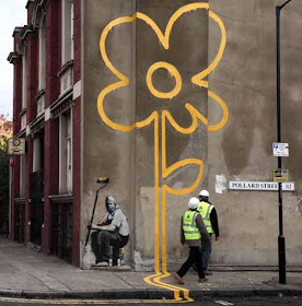 graffiti flower bansky ideas