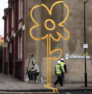 graffiti flower bansky ideas