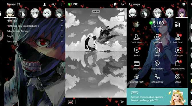 Download Tema Line Anime Tokyo Ghoul Gratis