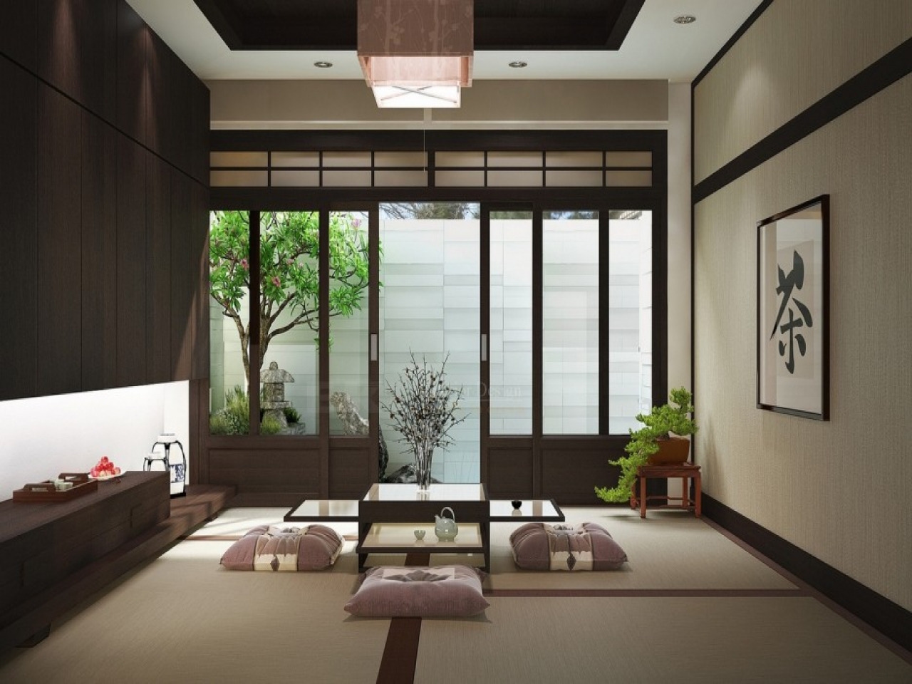 50 Desain Interior Ruang Tamu Minimalis  Gaya  Jepang  