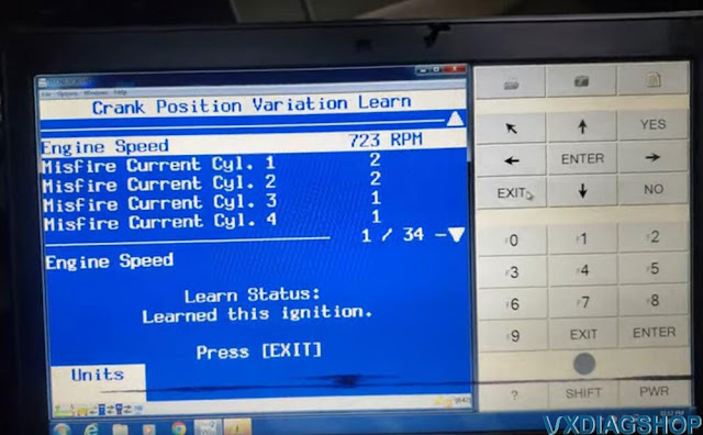 VXDIAG Tech2win GM Crankshaft Position Relearn 17