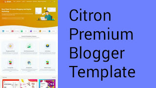 Citron Premium Blogger Template free Download