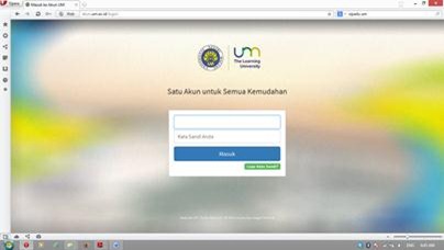 Halaman utama SIPADU
