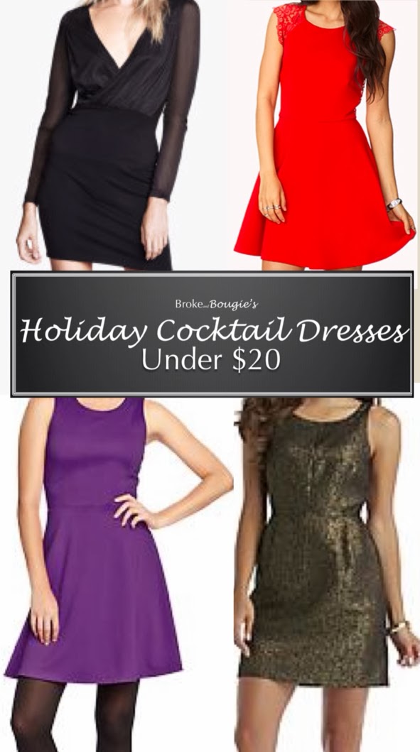 Holiday Cocktail Dresses UNDER 20