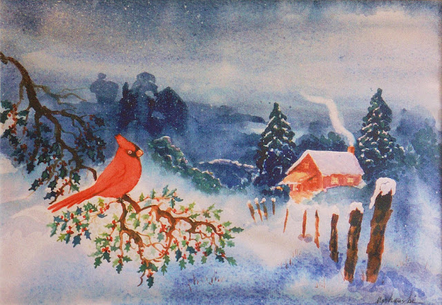 Red Bird Painting