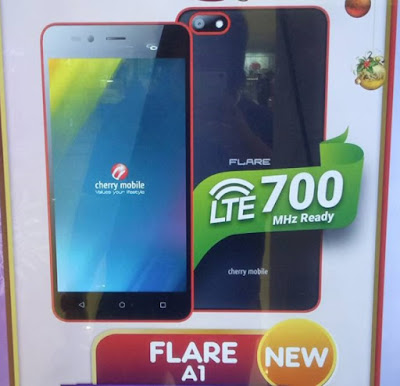 Cherry Mobile Flare A1; Quad Core LTE Android Marshmallow for Php2,999