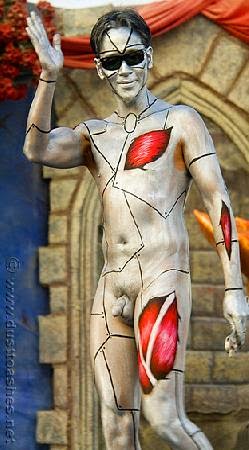 body paint burning man | Tattoo Wallpaper